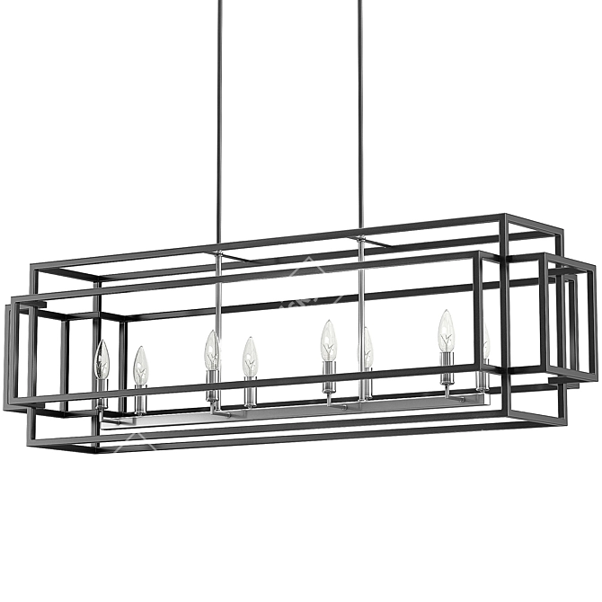 Elegant Titania Pendant Lighting 3D model image 3