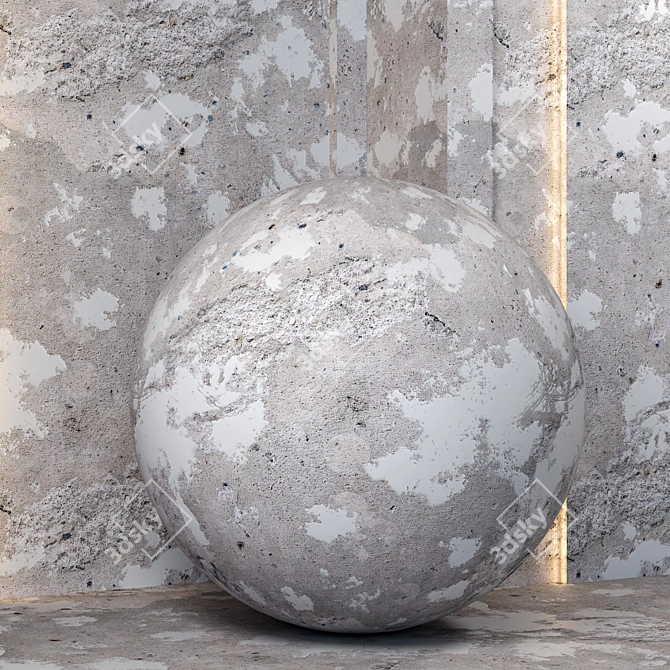 Concrete Seamless 4k PBR Textures 3D model image 2