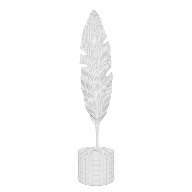 Sleek Remeco Pen Statuette 3D model image 3