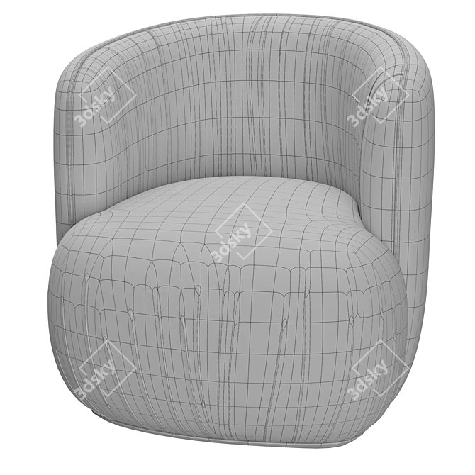 Customizable Crystal Armchair by Katerina Kladi 3D model image 5