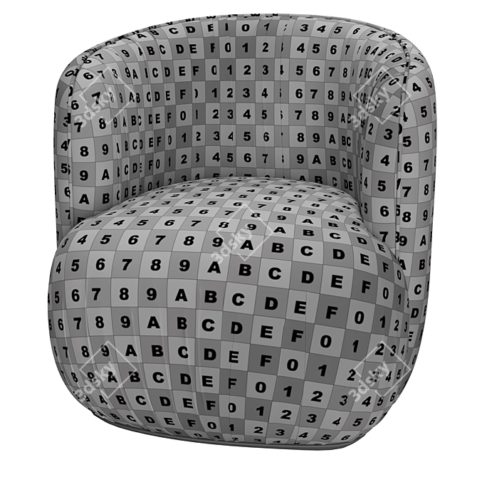 Customizable Crystal Armchair by Katerina Kladi 3D model image 6