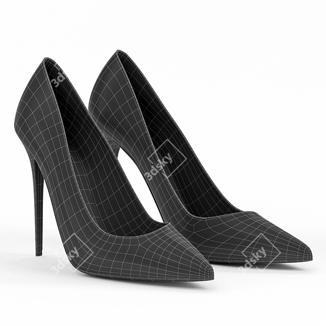 Luxurious Christian Louboutin Kate Heels 3D model image 6