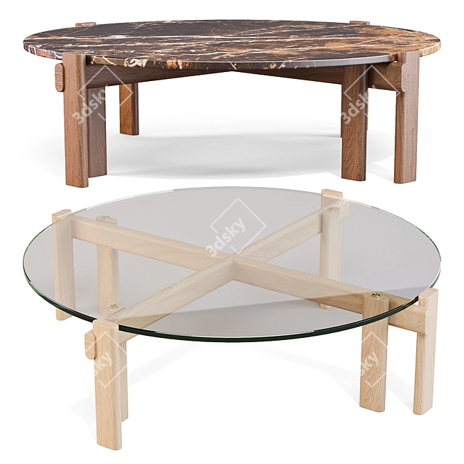 Roche Bobois Paris Paname Coffee Tables 3D model image 1