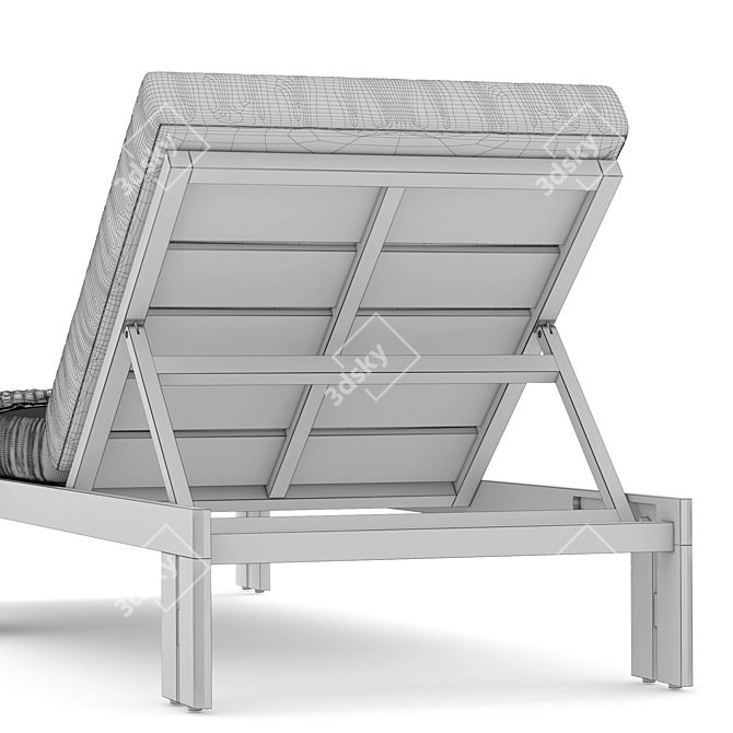 Outdoor Matira Chaise by RH 3D model image 5