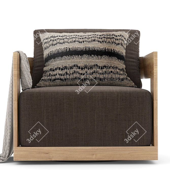 Swivel Lounge Chair: RH Matira 3D model image 2