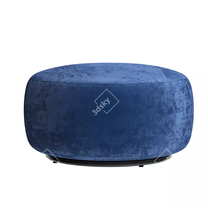 Chenille Fabric Pouf by Kartell 3D model image 4