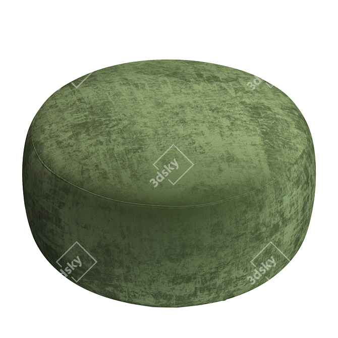 Chenille Fabric Pouf by Kartell 3D model image 6