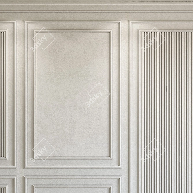 Decorative Plaster with Molding 283 3D model image 2