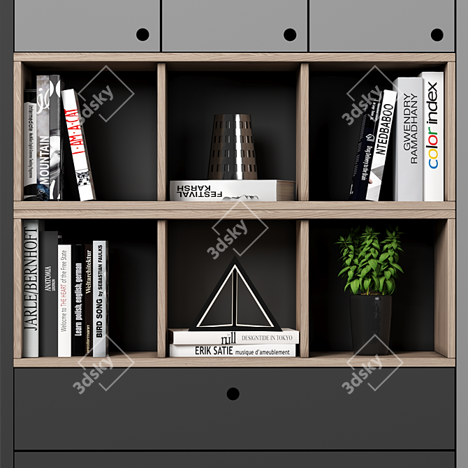 Modular Storage Cabinet & Shelving 3D model image 2