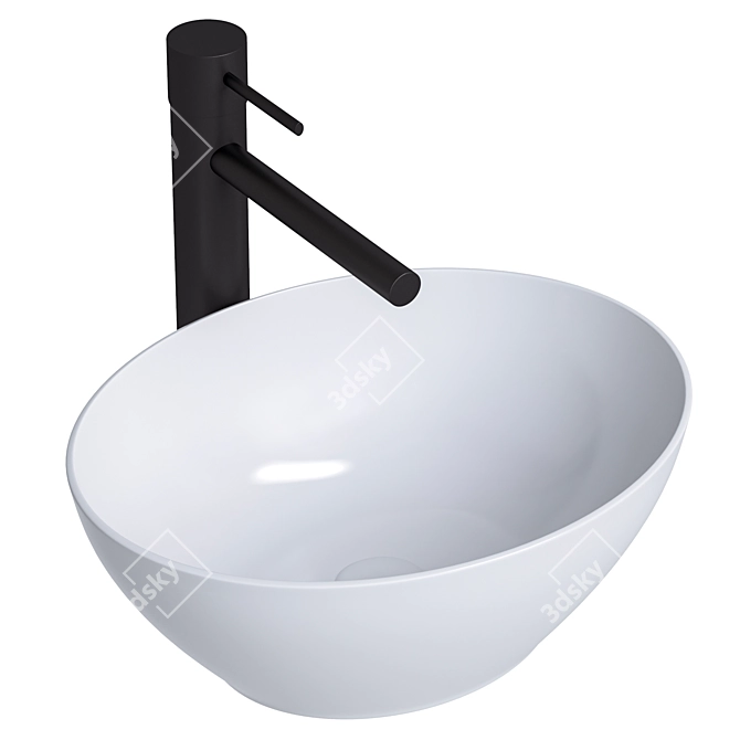 Sofia Mini Tabletop Sink 3D model image 1