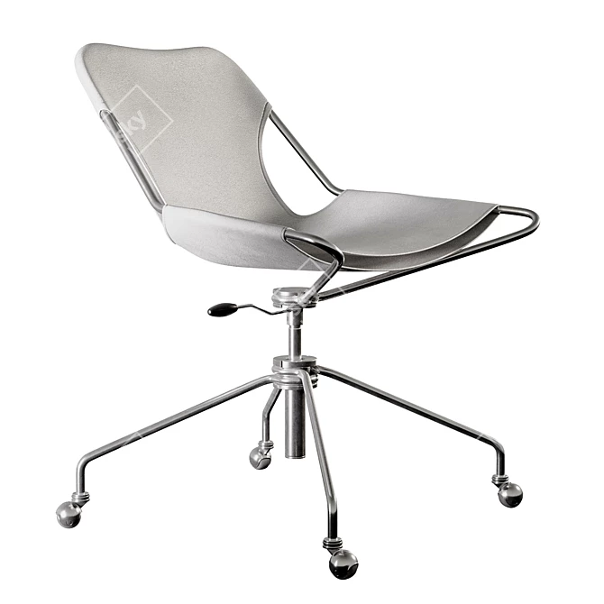Paulistano OC Leather Office Chair 3D model image 1