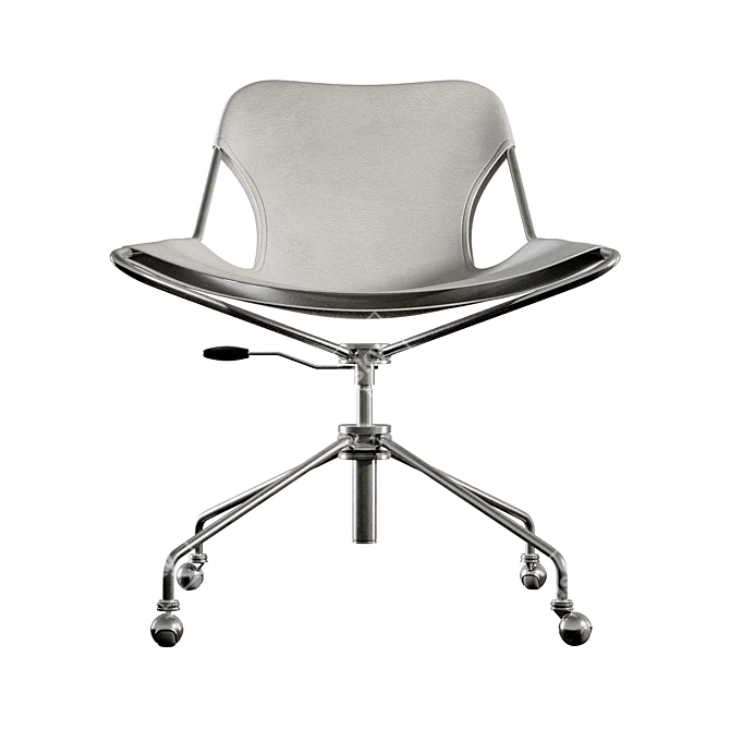 Paulistano OC Leather Office Chair 3D model image 2