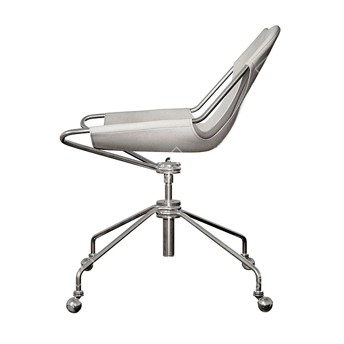 Paulistano OC Leather Office Chair 3D model image 3