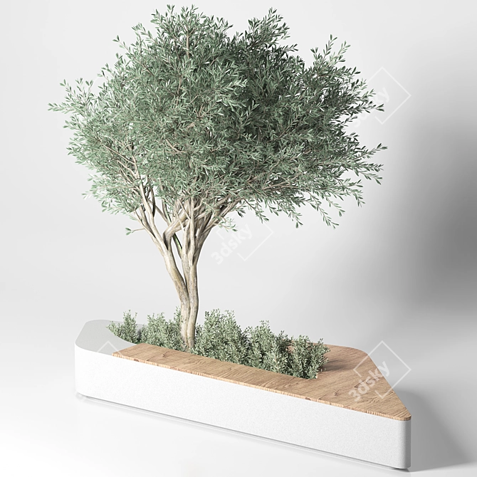 Modern Urban Furniture Set 2015 3D model image 2