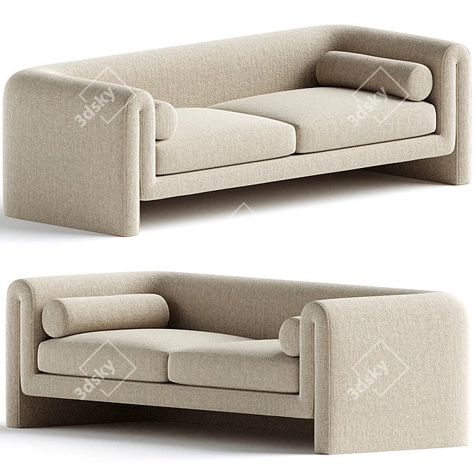 Modern Elegance JUDO SOFA 3D model image 1