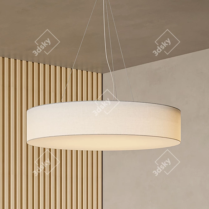 Sleekly Designed LED Pendant Lamp 3D model image 2