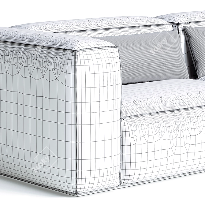 Contemporary Modular Sofa Set 2017 3D model image 3