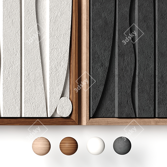 Sculptural Wall Art Masterpiece 3D model image 2