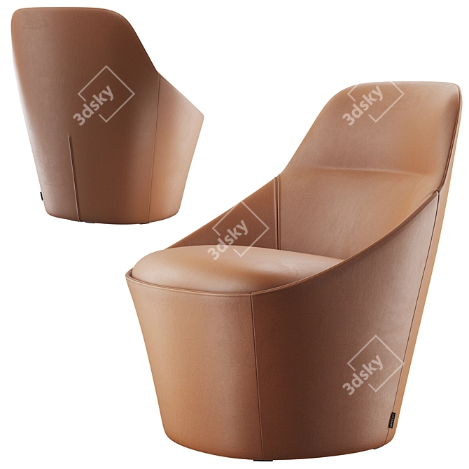 Modern Offecct Ezy Chair 3D model image 1