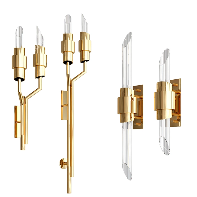 TYCHO Modern Wall Lamp Collection 3D model image 1