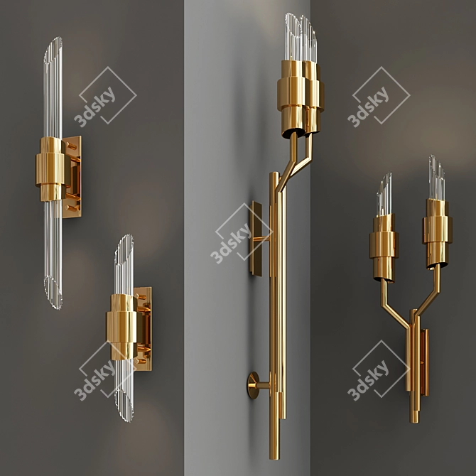 TYCHO Modern Wall Lamp Collection 3D model image 2