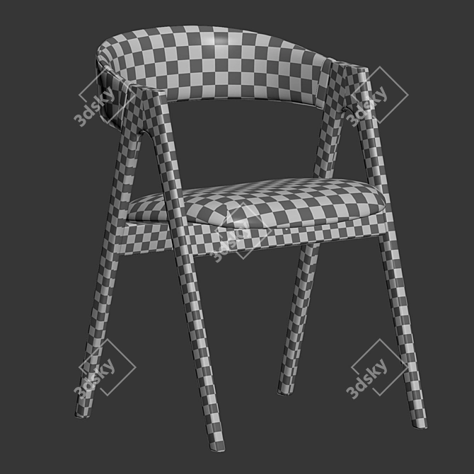 Dublin Chair: Contemporary Comfort Solution 3D model image 6