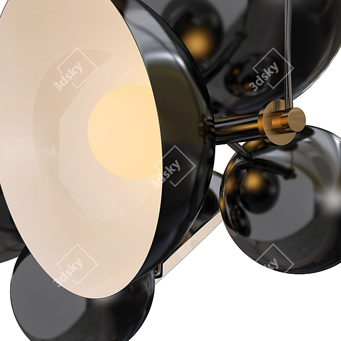 Modern Miyake Suspension Lamp 3D model image 2