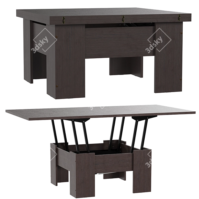 Corona Legacy Transforming Table 3D model image 1