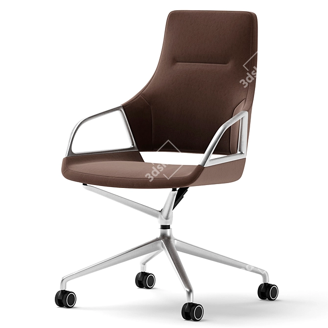 Transformed Turbo Conference Chair 3D model image 3