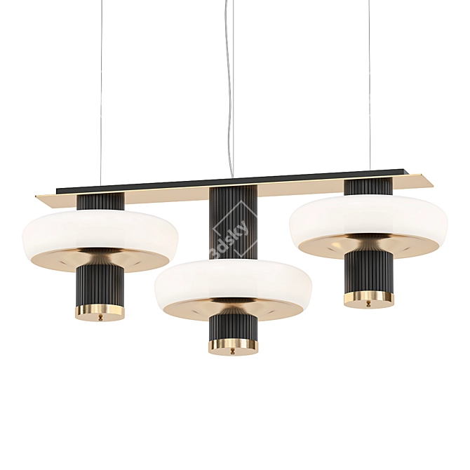 Elegant Claire Chandelier Pendant 3D model image 1