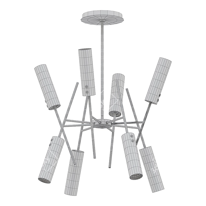Elegant TELESTO Chandelier 3D model image 2