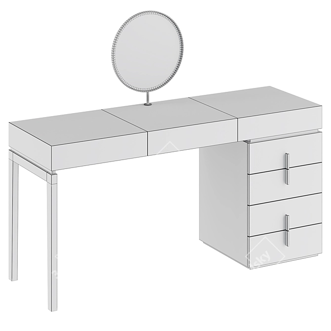 Elegant Vanity Table for Beauty 3D model image 3