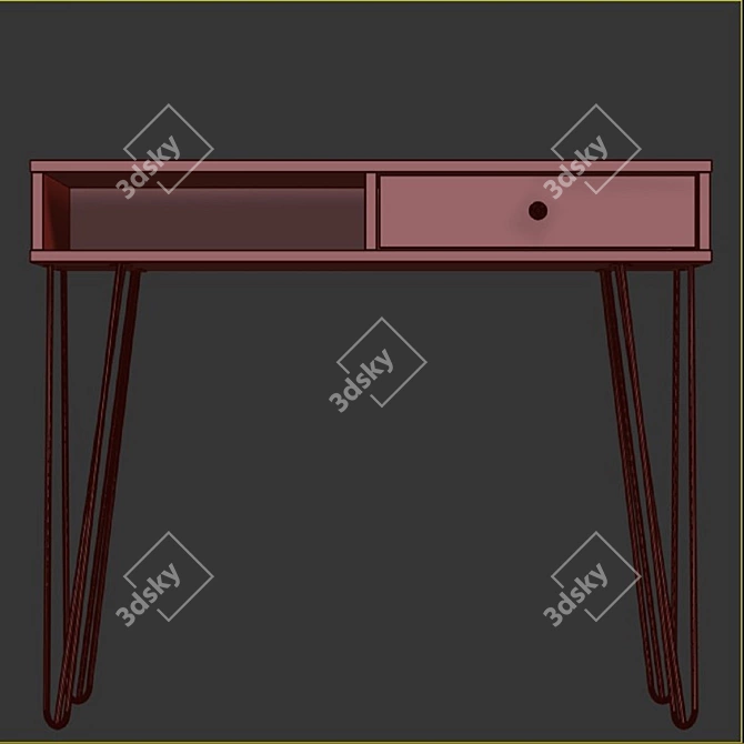 Modern Writing Desk Crane-5 3D model image 4