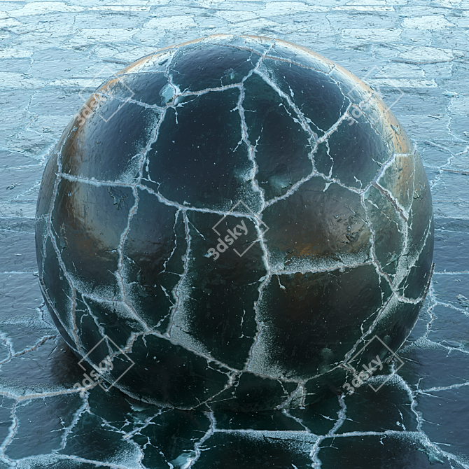 Arctic Ice Texture Pack 3D model image 1