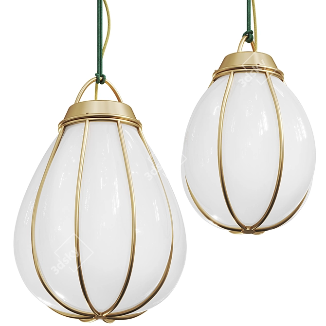 Contemporary Minimalist Pendant Light 3D model image 1
