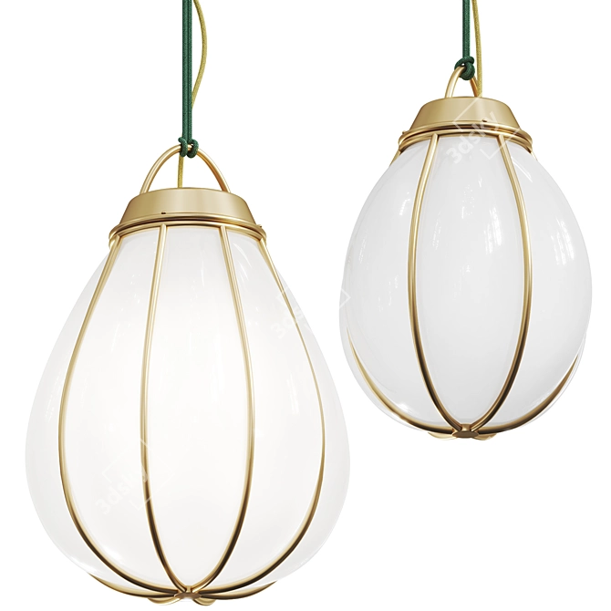 Contemporary Minimalist Pendant Light 3D model image 2
