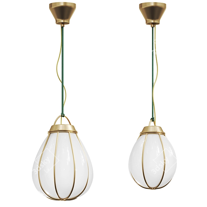 Contemporary Minimalist Pendant Light 3D model image 3