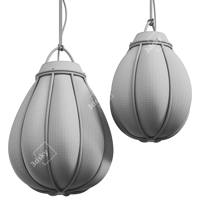 Contemporary Minimalist Pendant Light 3D model image 4