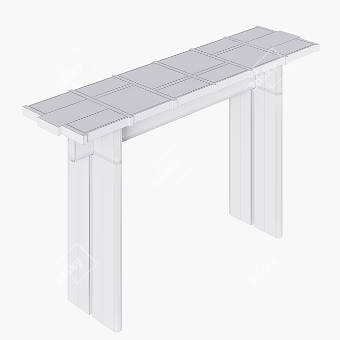 Elegance Redefined: Terzo Console Table 3D model image 5