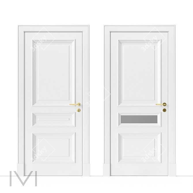 Vienna Series Interior Doors 3D model image 1