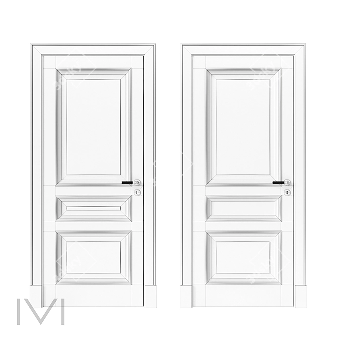 Vienna Series Interior Doors 3D model image 4