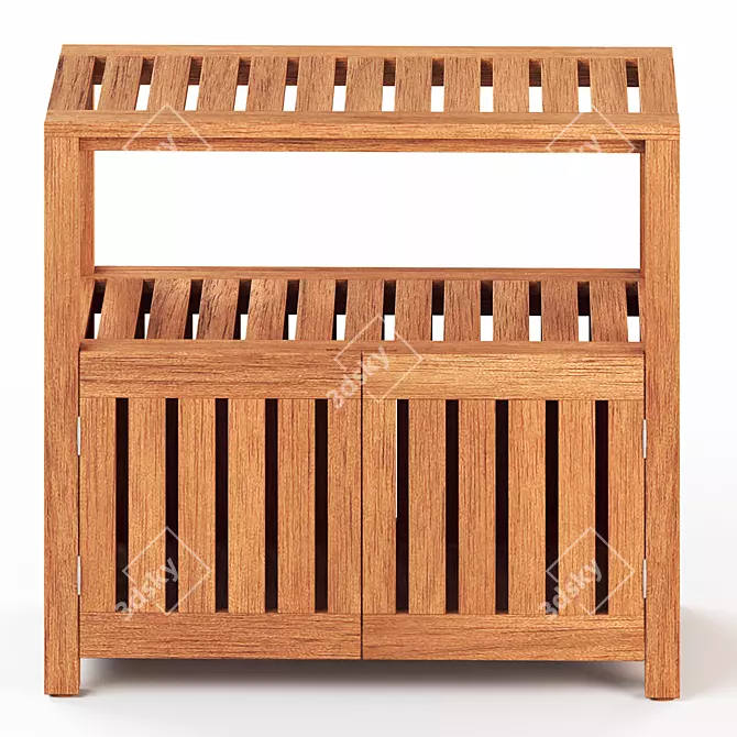 Outdoor NÄMMARÖ Shelving Unit 3D model image 3