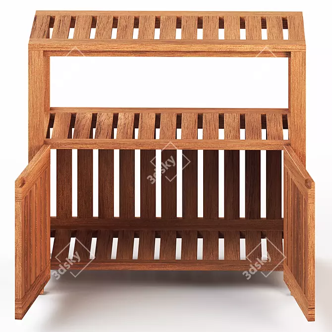 Outdoor NÄMMARÖ Shelving Unit 3D model image 4
