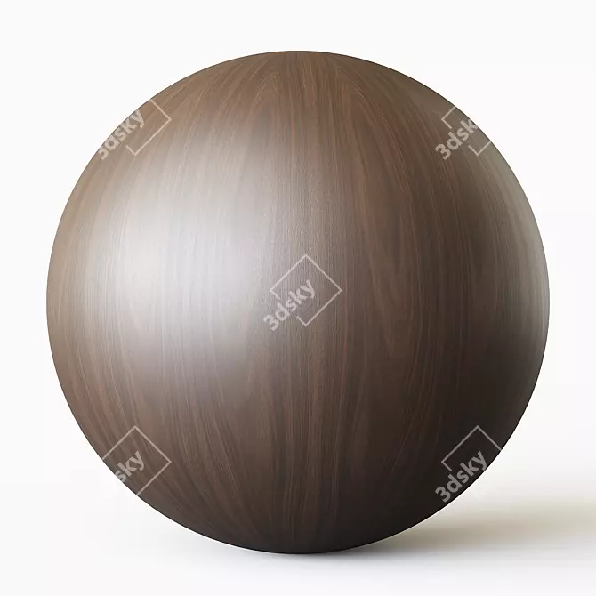 Walnut Wood Texture Seamless 6 Colors 3D model image 6