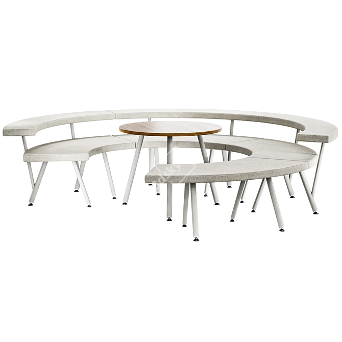 Sleek Office Home Building Model 3D model image 1