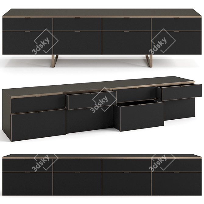 Modern Italian Sideboard by Misuraemme 3D model image 1