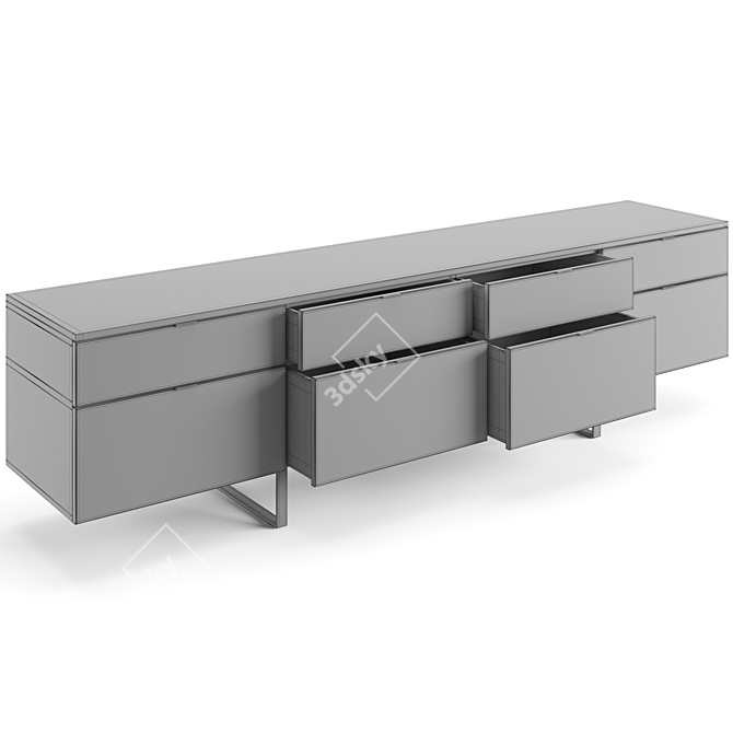 Modern Italian Sideboard by Misuraemme 3D model image 4