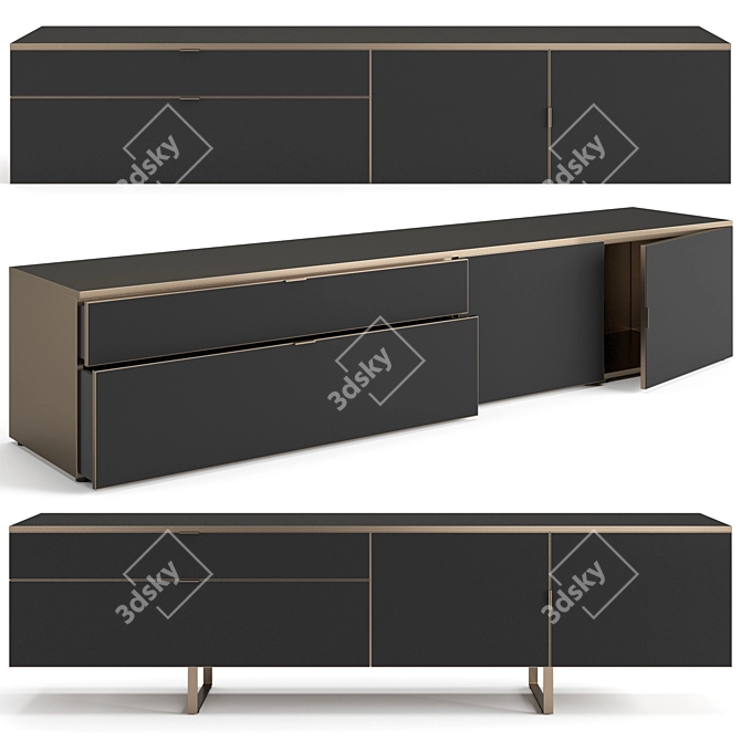 Modern Italian Sideboard by Misuraemme 3D model image 8