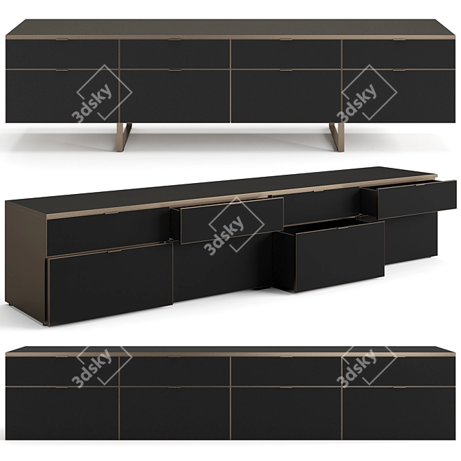 Modern Italian Sideboard by Misuraemme 3D model image 9