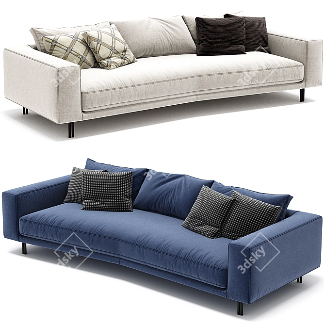 Modular Inno Erba Italia Sofa 3D model image 2